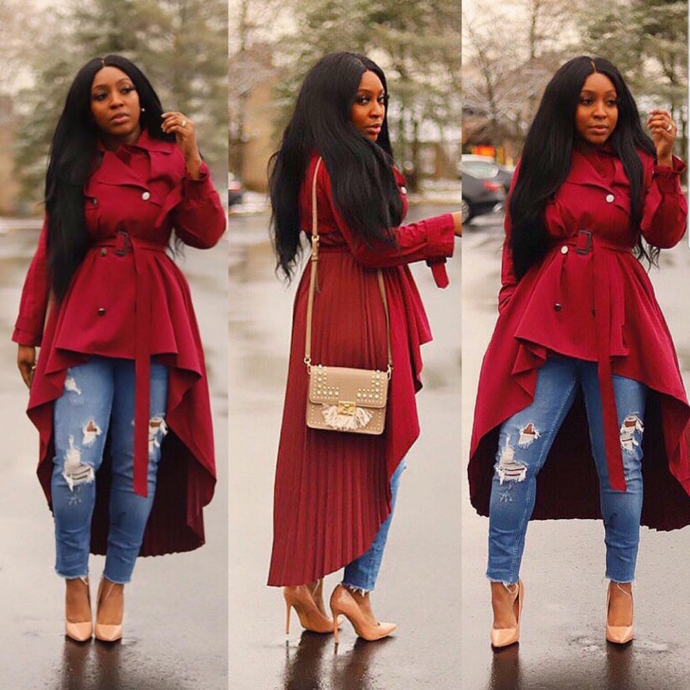 Hi! Low Trench coat